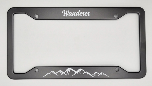 Wanderer - Metal License Plate Frame