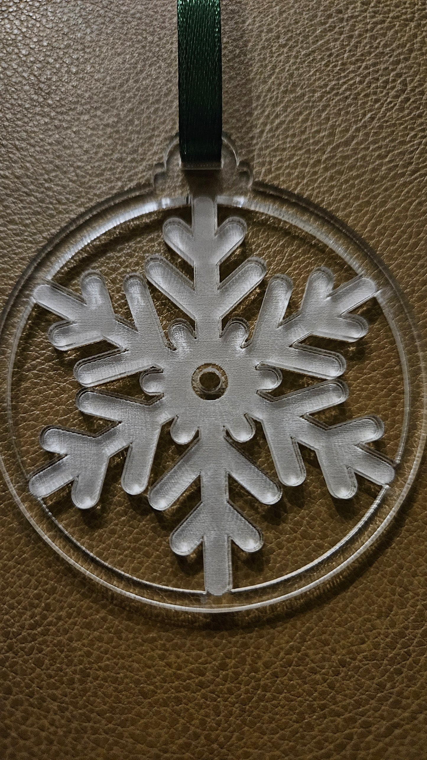 Snowflake - Acrylic Christmas Ornament - Bigfoot Bigheart Studio