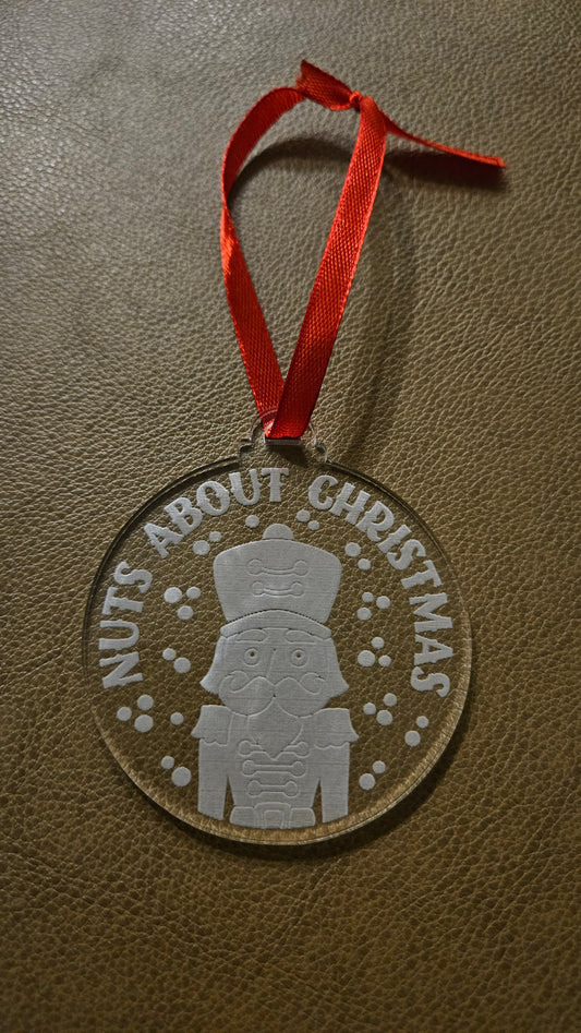 Nuts About Christmas - Acrylic Christmas Ornament